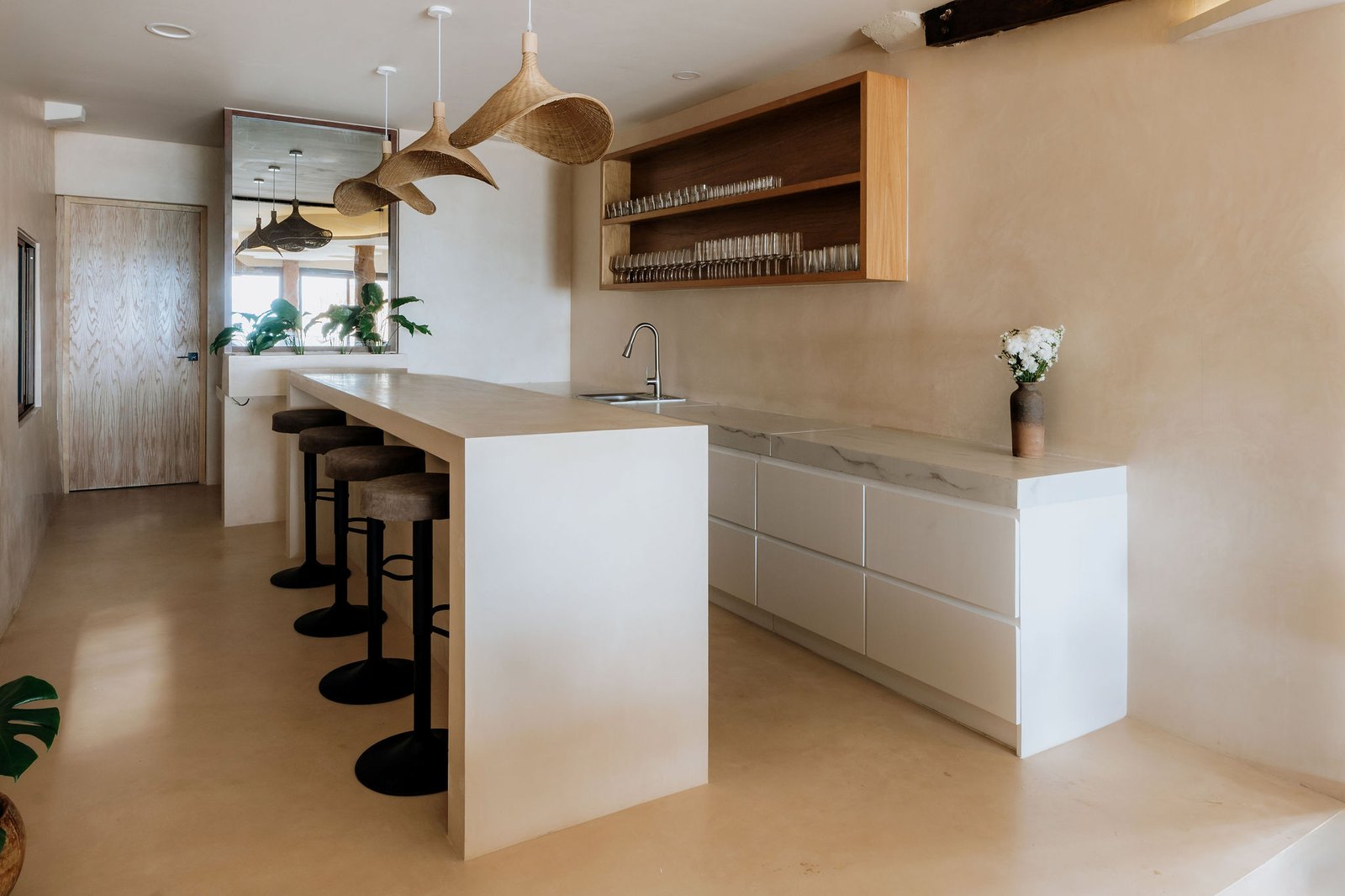 Cocina con barra